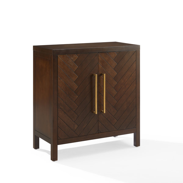 Dark brown accent cabinet discount